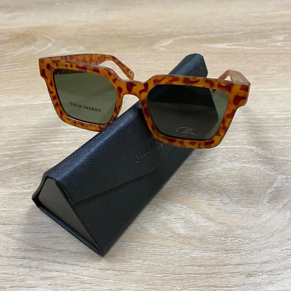 Prive Reaux Polarized‎ Vice City Sunglasses Color Honey Tort